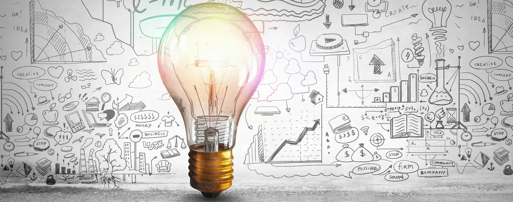 A lightbulb representing a sales solution