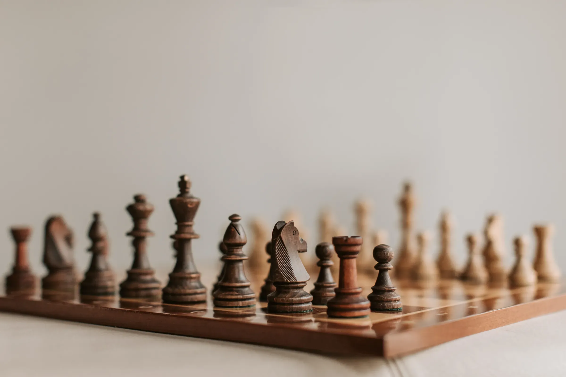 A chessboard, the shortcut of playing a game you can win