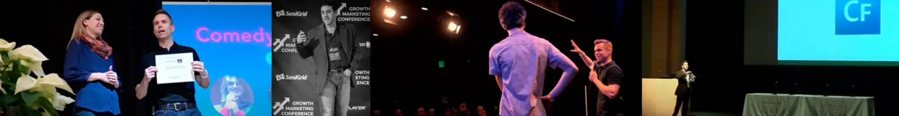 Forrest Dombrow speaking to an audience
